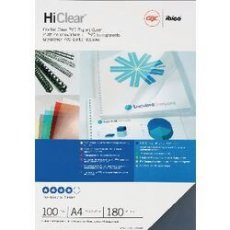 OD-4936428 Inbindkaften PVC 180 Micron Transparant GBC HiClear A4